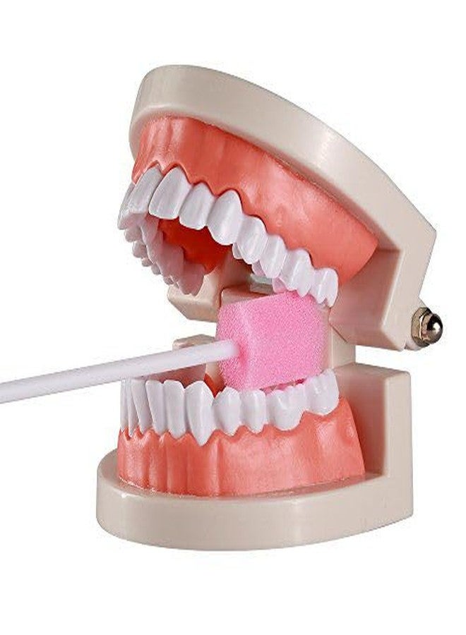 MJ Talk Tools® 300 Pcs Oral Swabs-Unflavored & Sterile Disposable Dental Swabsticks for Mouth Cleaning- Individually Wrapped (Dental Pink) - Image 5